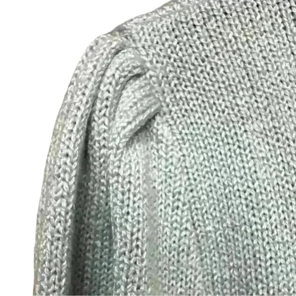 Vintage 80s gray geometric print long sleeve sweater size 10 (see measurements) - Picture 7 of 11